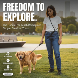 Hands Free Dog Leash for Running & Walking